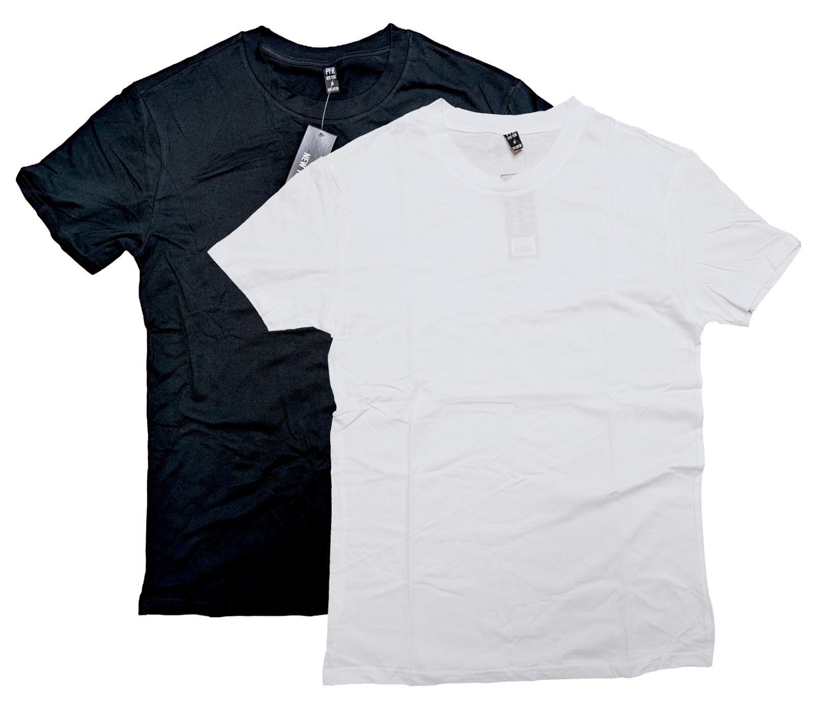 (6 Pack) Crew Neck T-Shirt - PFR New York - Black/White - S-XL gallery