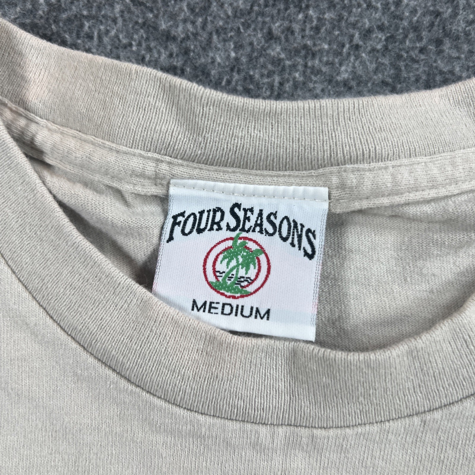 Vintage 1990's Four Seasons Tee Shirt Made in USA Single Stitch Crew Neck gallery