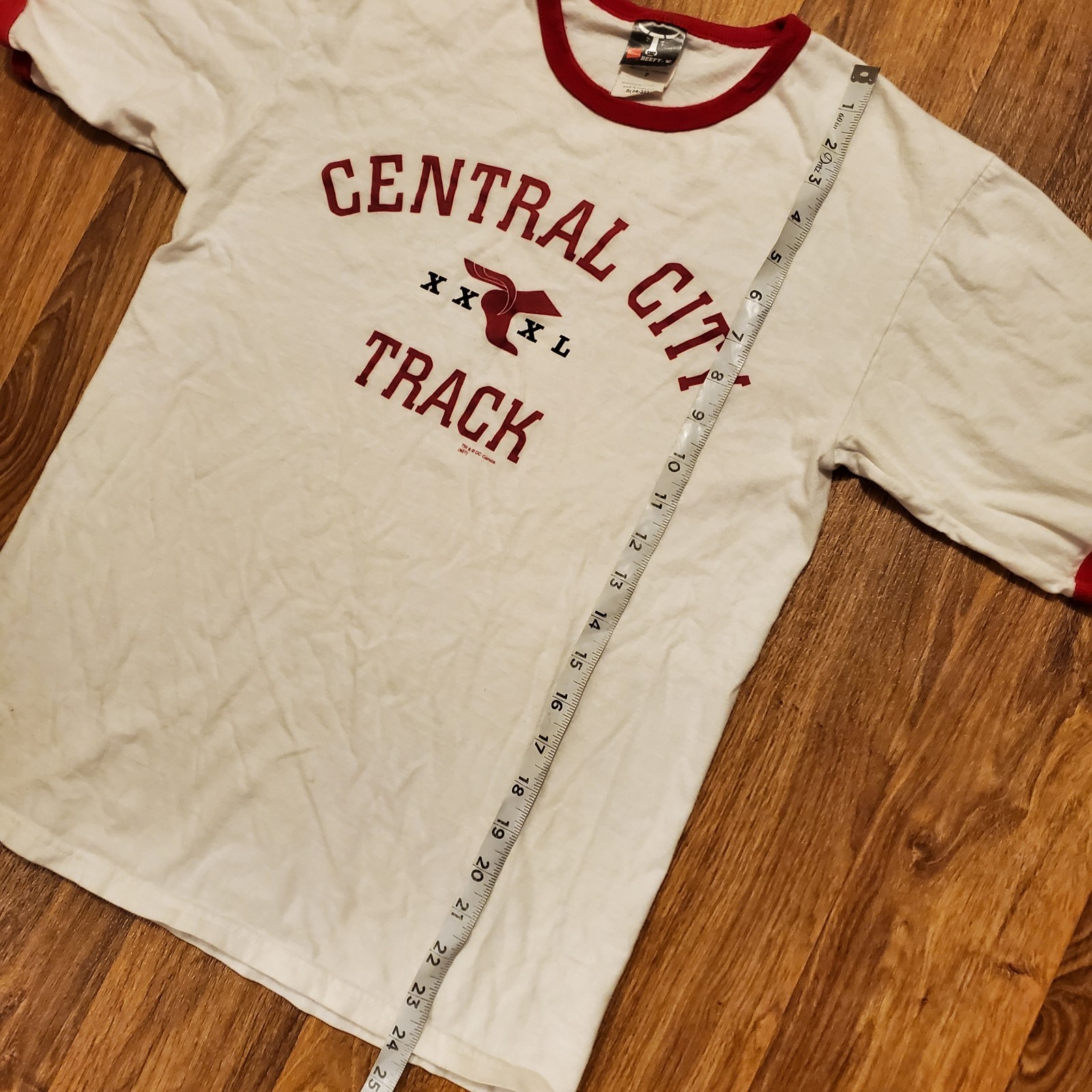Vintage Track & Field Shirt Adult Small White Central City Track Graphitti gallery