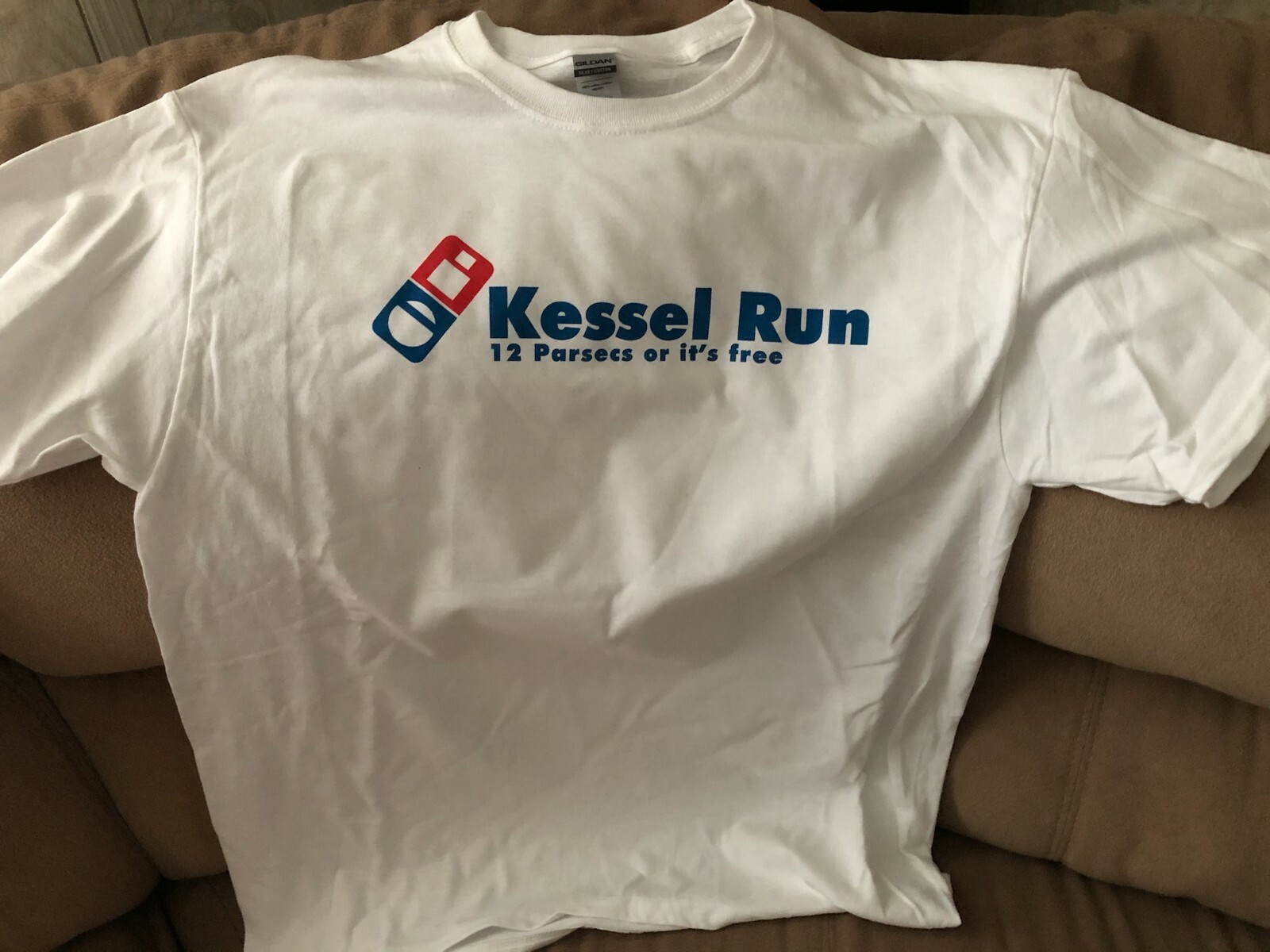 Men's Parody T-Shirt Star Wars: Kessel Run Dominoes Pizza Millennium Falcon gallery