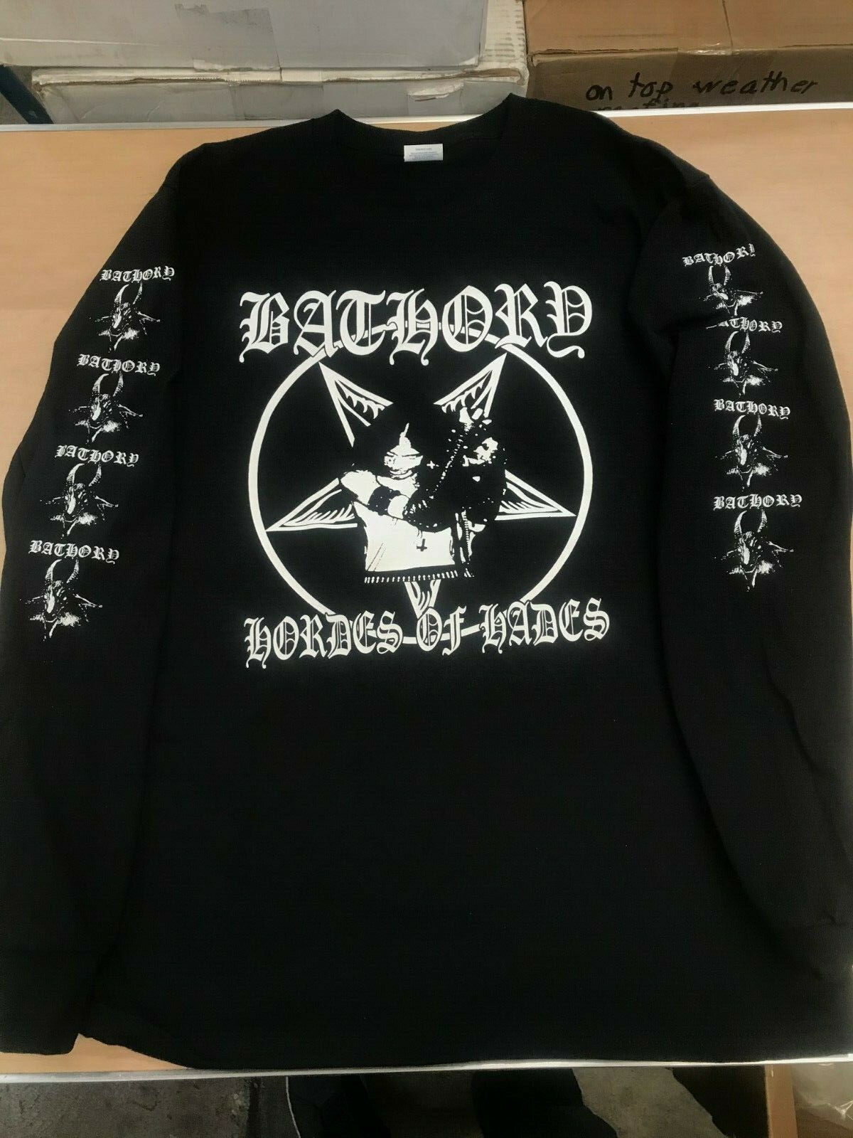 BATHORY long sleeve shirt hades venom kbd punk black metal slayer taake Emperor gallery