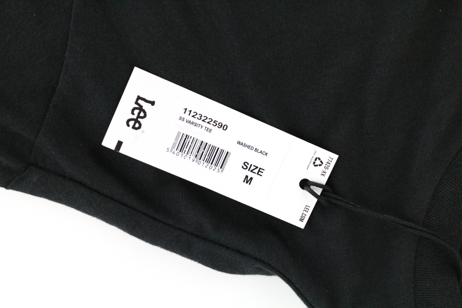 Lee Herren T-Shirt M Locker Schwarz 100% Baumwolle Kurzarm gallery