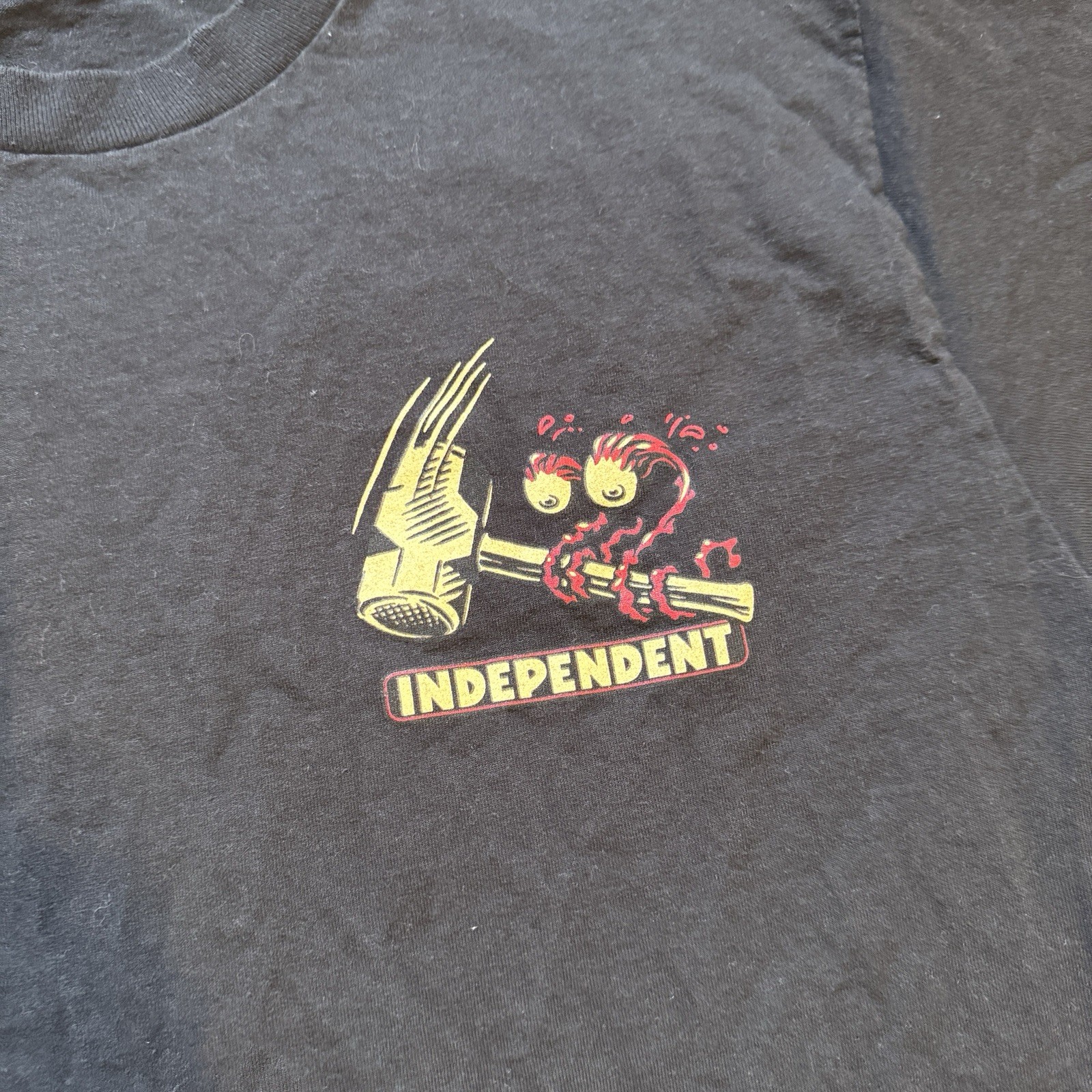 Y2K Independent Truck Co Time To Grind Skate Tee Black Graphic Shirt Sz M 🛹🔥 gallery