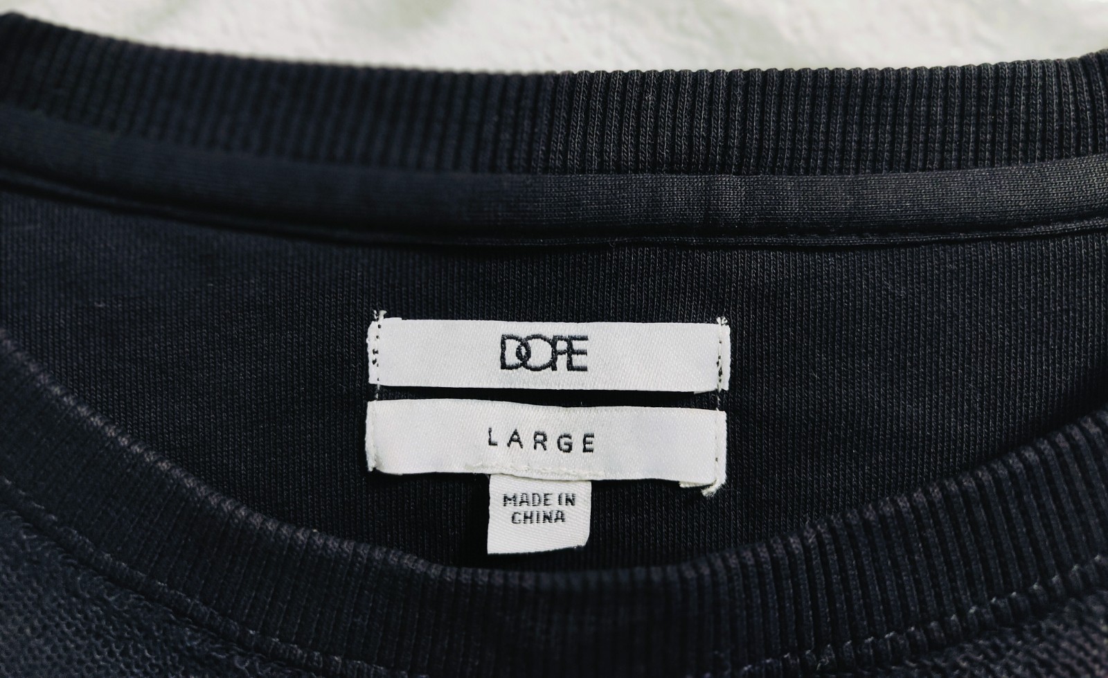 MEN’S 100% AUTHENTIC DOPE T-SHIRT TEXTURED FABRIC SIZE LARGE gallery