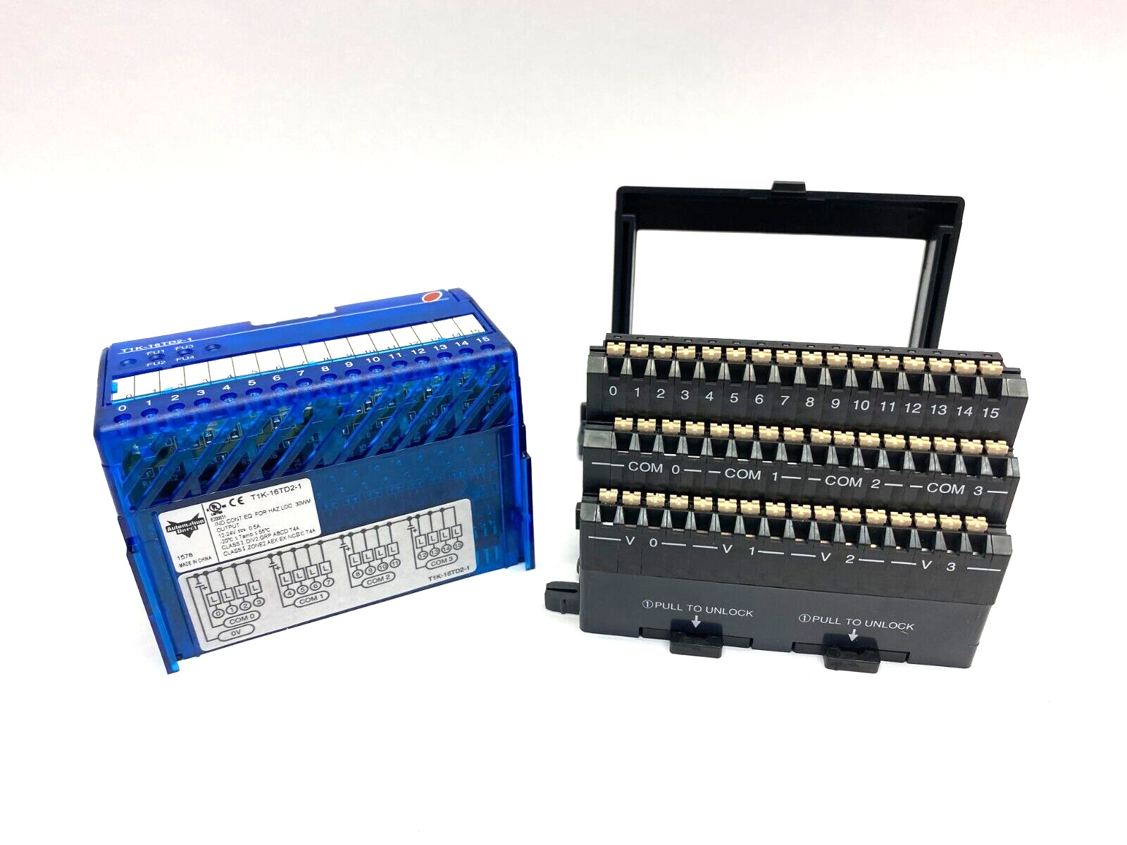 Automation Direct T1K-16TD2-1 Terminator I/O Output Module with T1K-16B-1 Base
