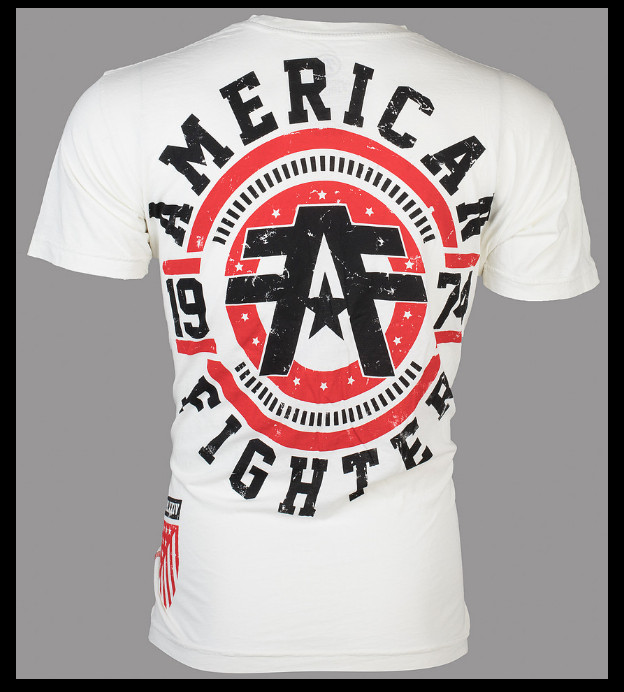 AMERICAN FIGHTER Vintage White BRADLEY Athletic Graphic T-shirt NWT gallery