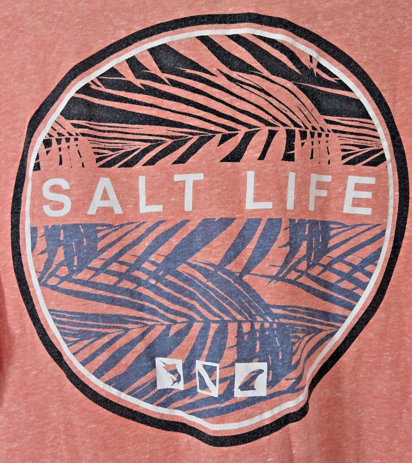 Salt Life Heather Coral Short Sleeve Lightweig Graphic Tee Size Medium gallery