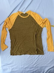 Standard James Perse Long Sleeve Raglan Shirt Size 2 / Medium