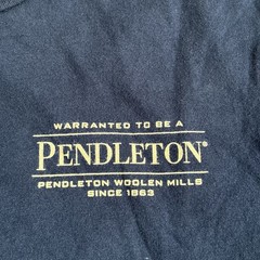Pendleton Men’s M Woolen Mills Graphic T-Shirt Navy Blue Aztec Tribal Graphic