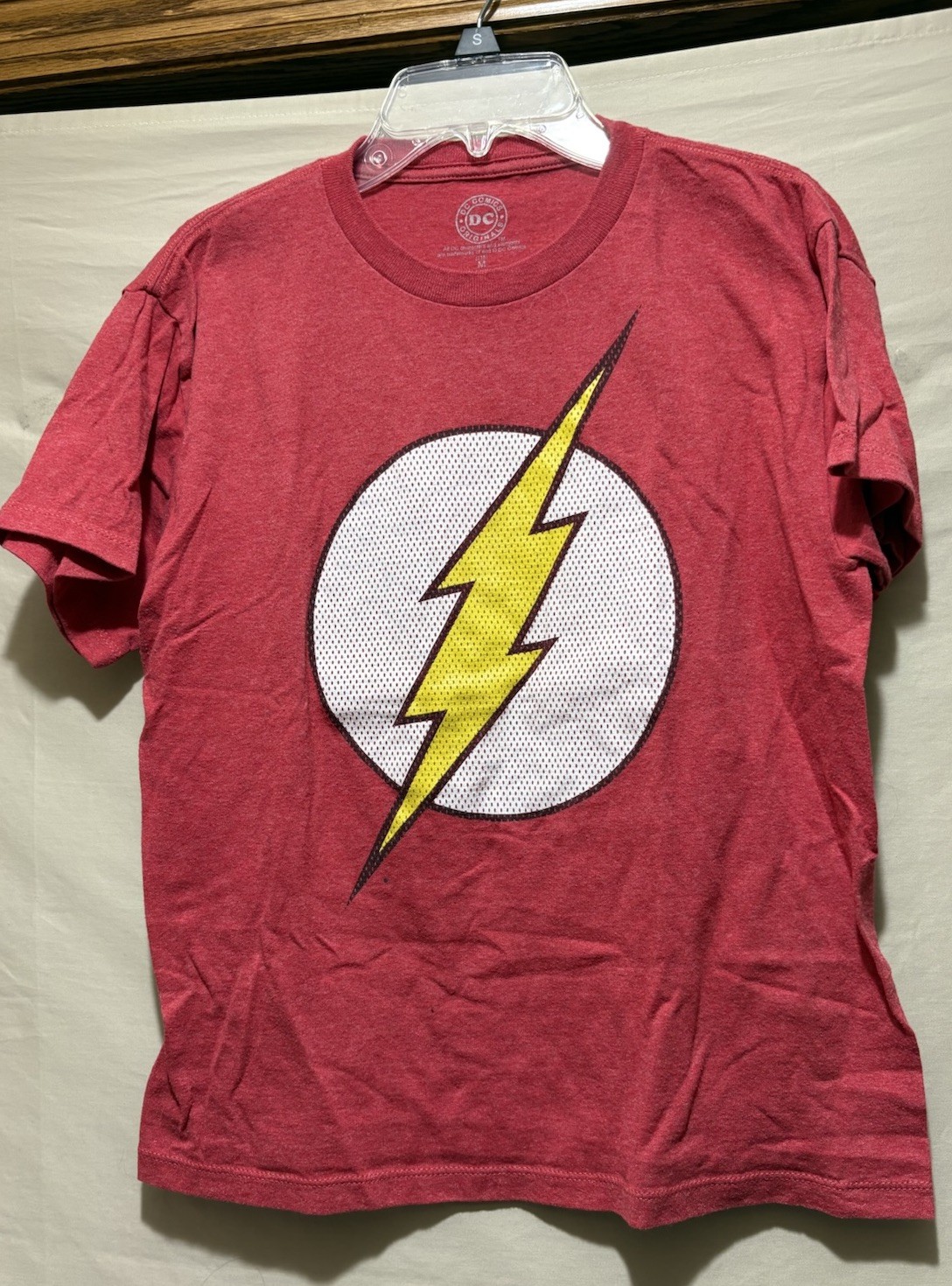 DC Comics Originals The Flash Logo Red Graphic Print Men’s Regular Fit Tee M gallery