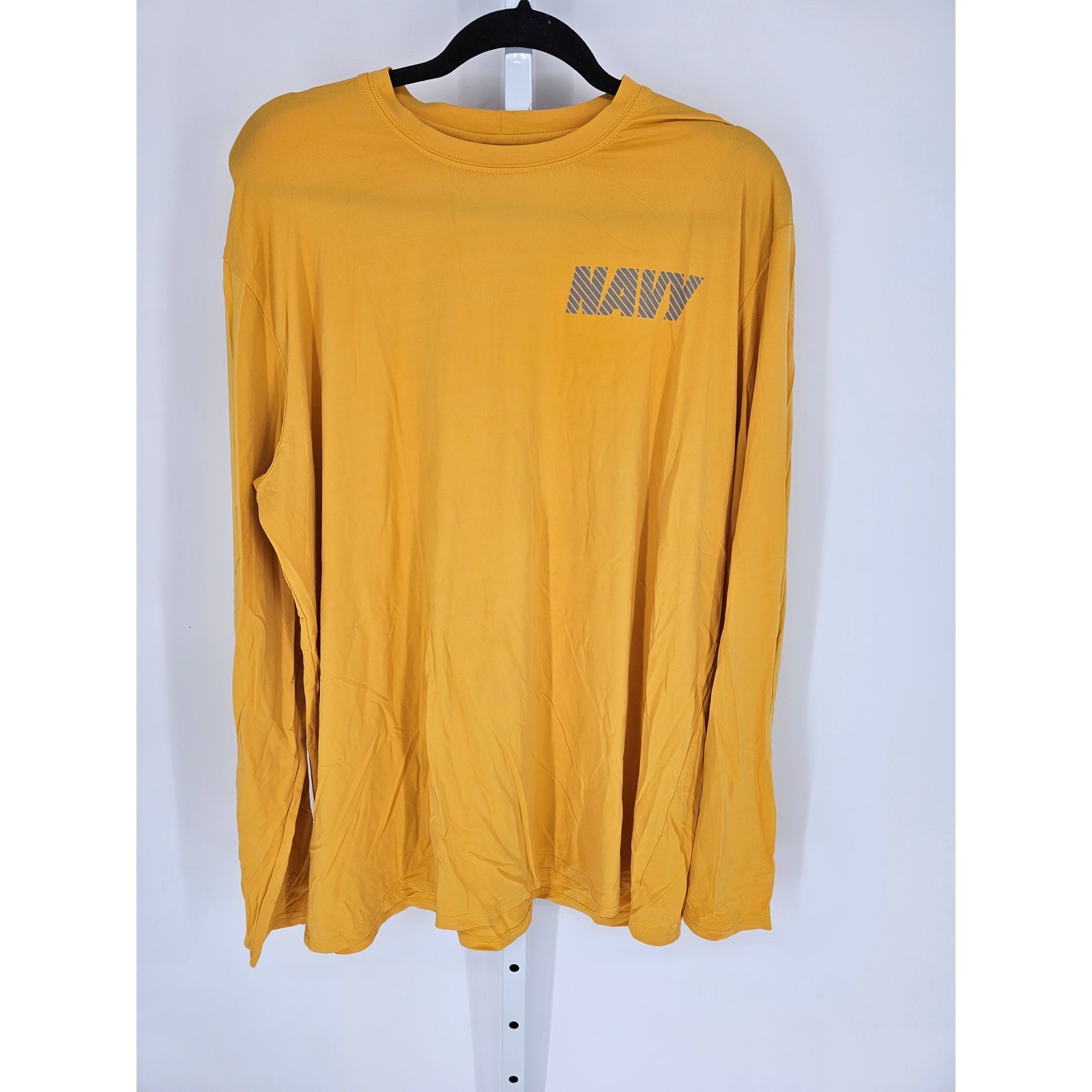 New Balance Men's Yellow Meryl Nylon Blend Navy Long Sleeve T-Shirt Size XL gallery