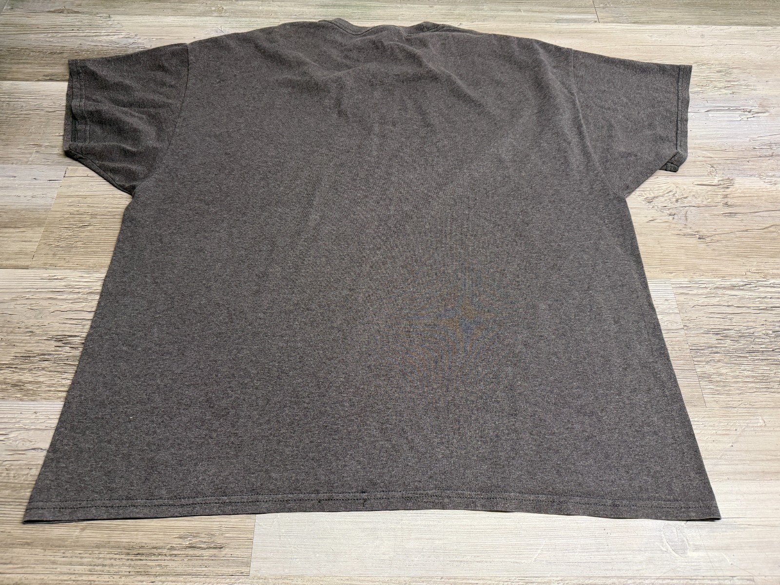 Hanes EcoSmart Mens 2XL Charcoal Heather Gray Blank Crewneck T-Shirt gallery