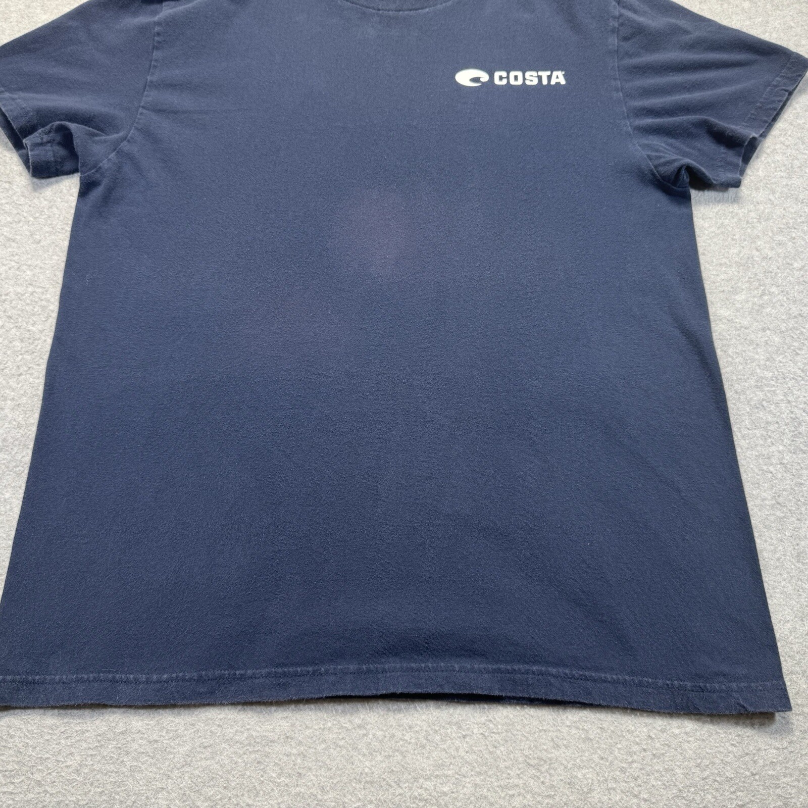 Costa Del Mar Shirt Adult Medium Navy Blue Fishing Sunglasses Hiking Faded Mens gallery