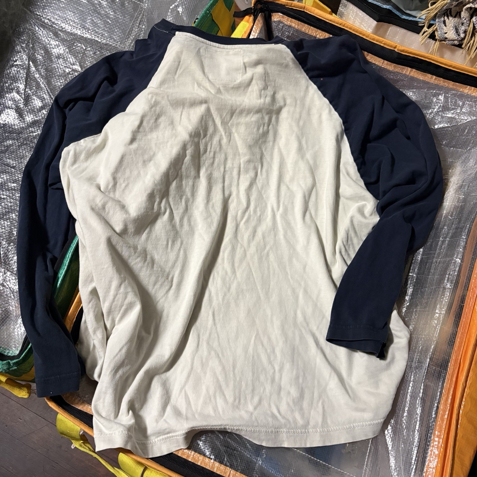 Nautica Vintage Classic Sailing Raglan Long Sleeve Shirt XL gallery