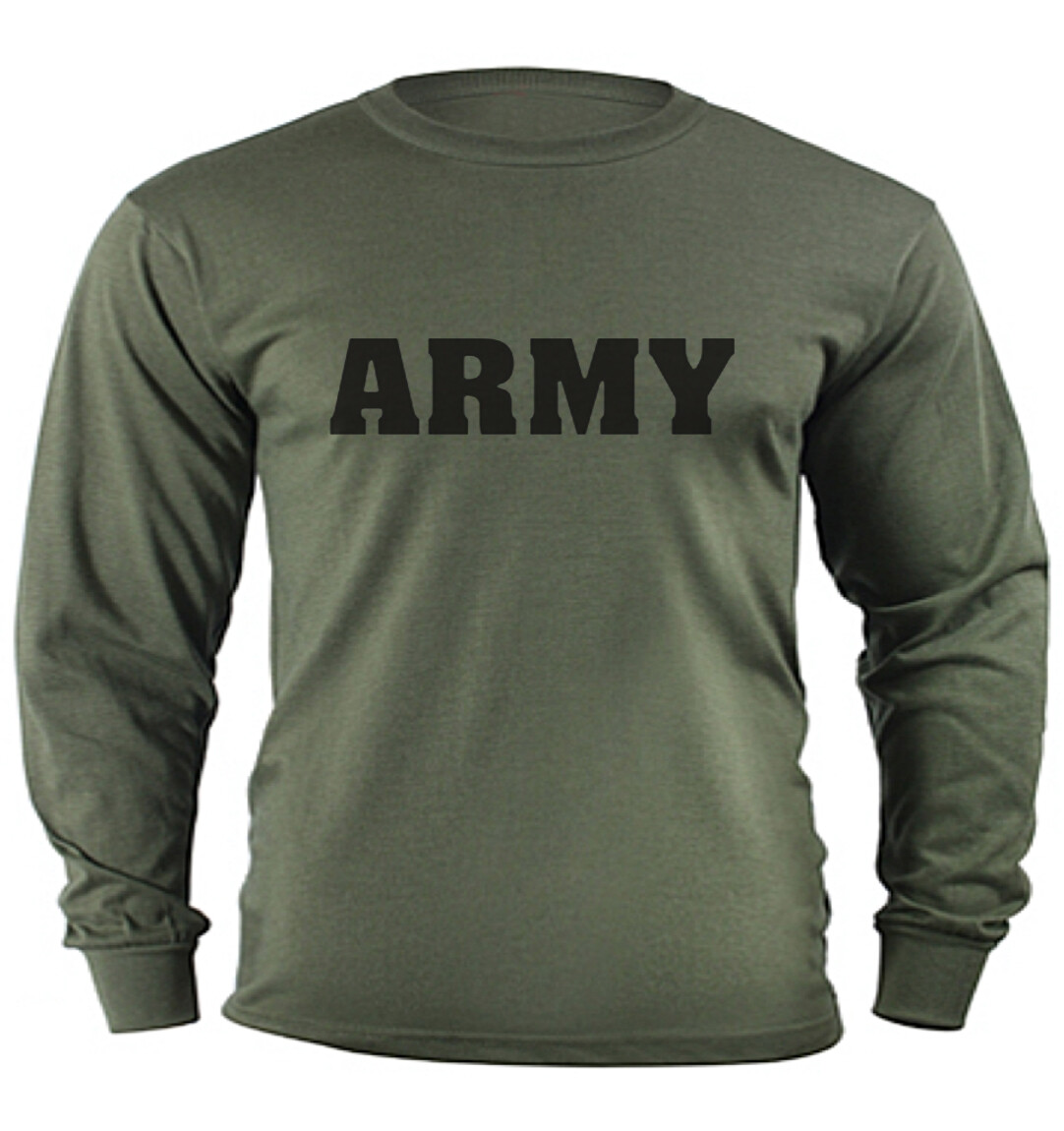 Long Sleeve Graphic Tee Military Tactical Gear Clothing Army T-shirt