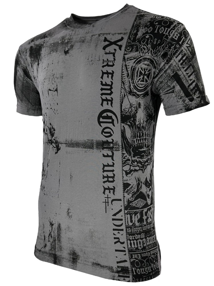 Xtreme Couture by Affliction Men’s T-Shirt Crew Biker Skull Tattoo S-5XL