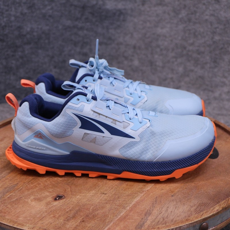 Altra Lone Peak 7 Women’s Size 8.5 Trail Running Shoes Blue Orange AL0A7R7G480