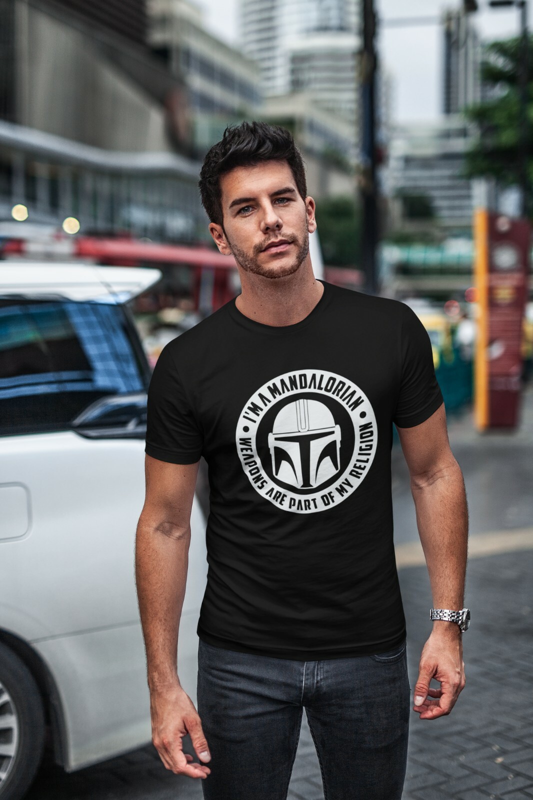 Im a Mandalorian Weapons Are Part of My Religion - Star Wars Unisex T-Shirt gallery