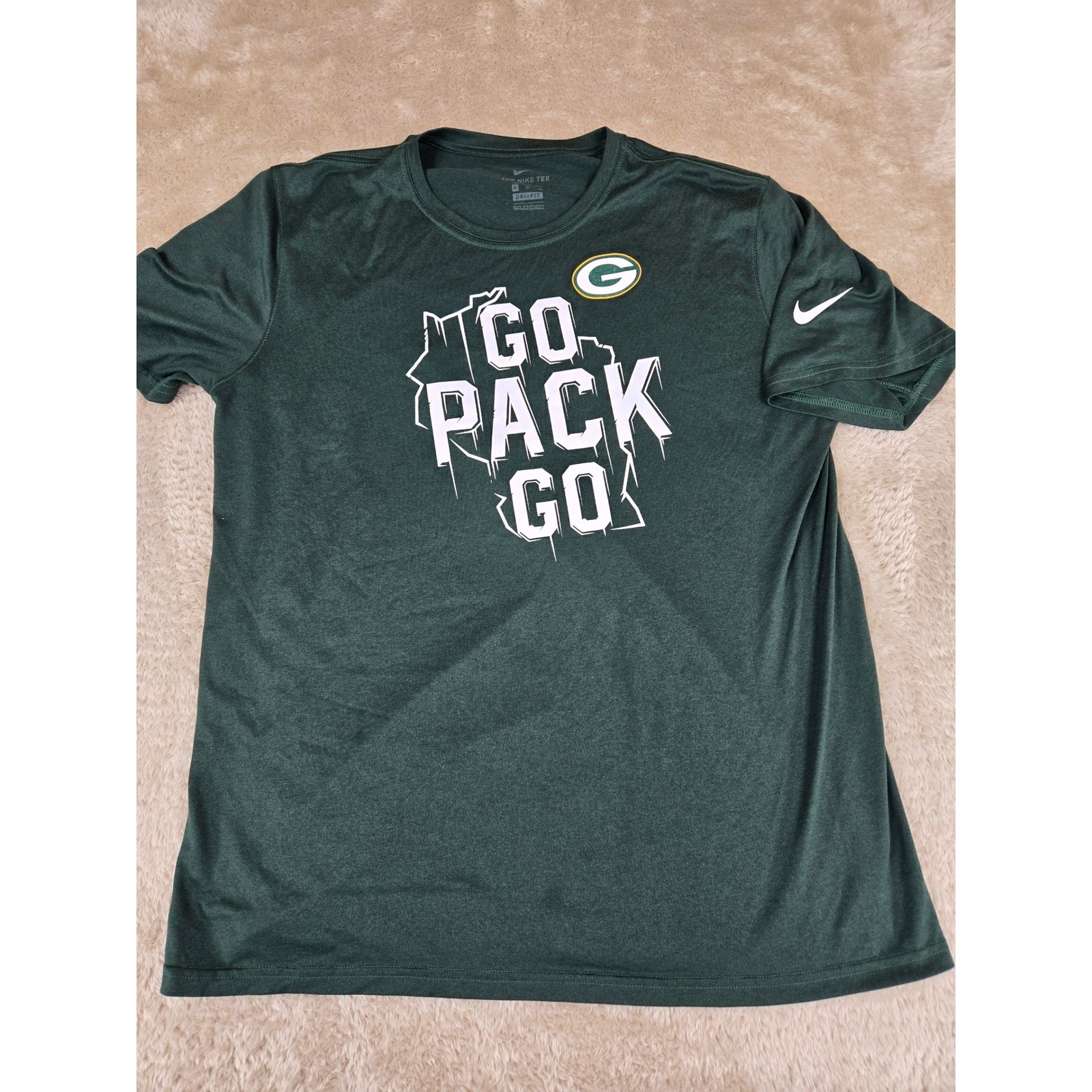 Nike Green Bay Packers Mens XL Dri-FIT Go Pack Go T-Shirt Green N922-3EE gallery