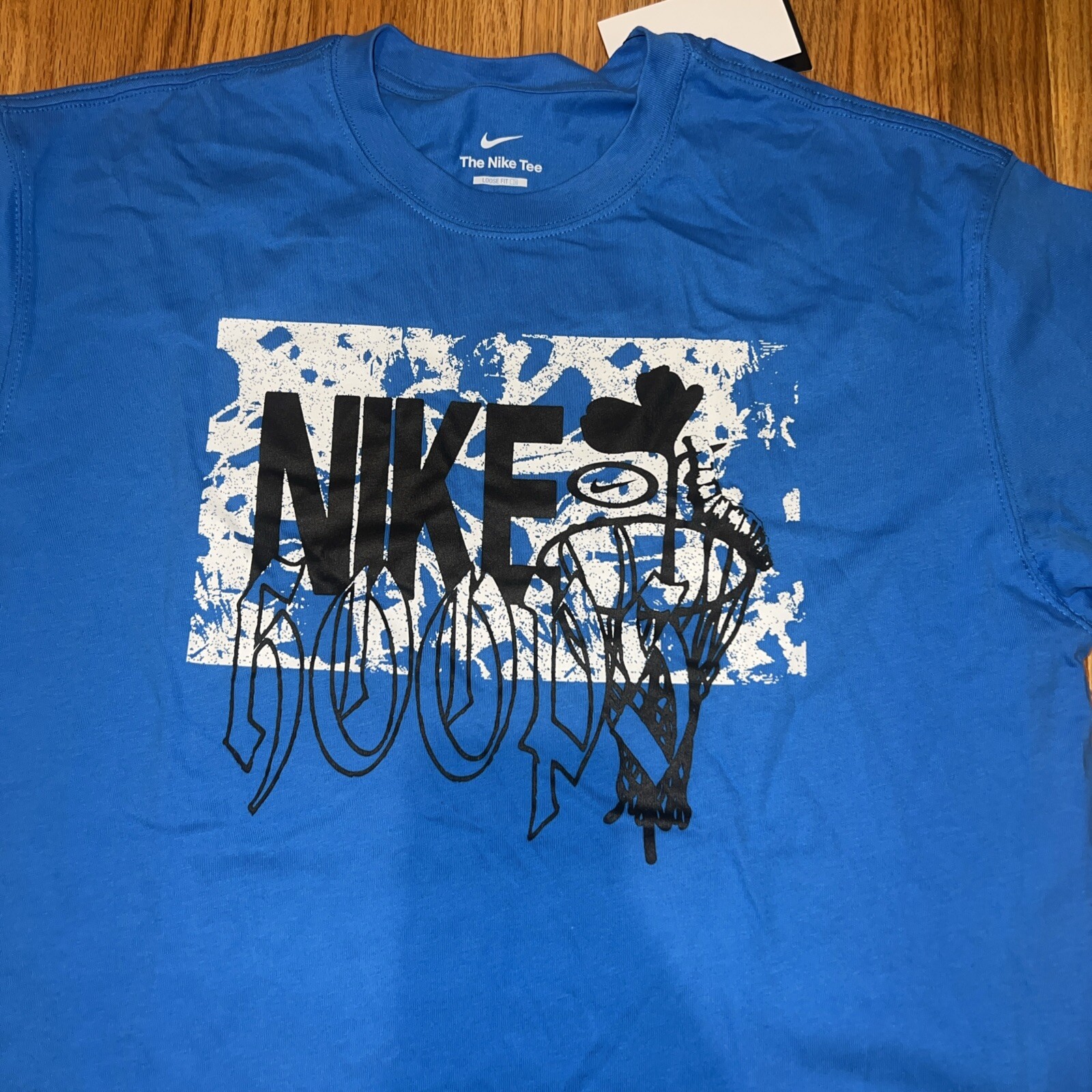 Nike Men's T-Shirt Logo Swoosh Printed Athletic Active Short Sleeve Shirt gallery