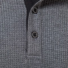 Mens Casual Henley T-shirt Solid Slim Fit Button Pullover Long Sleeve Tops Tunic