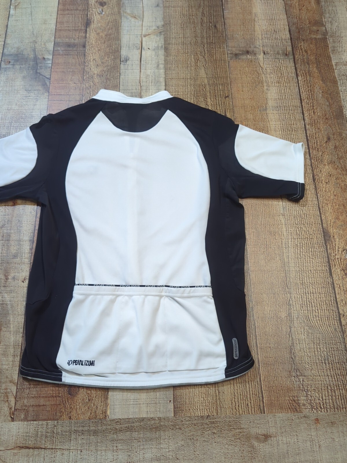 Vintage Pearl Izumi Shirt Adult Large Men's White And Black Full Zip Ultrasensor gallery