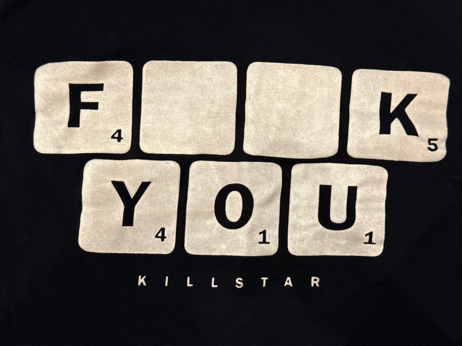 KILLSTAR "F**k You” Gothic T-Shirt - Size XL - Fits Like Med/Large gallery
