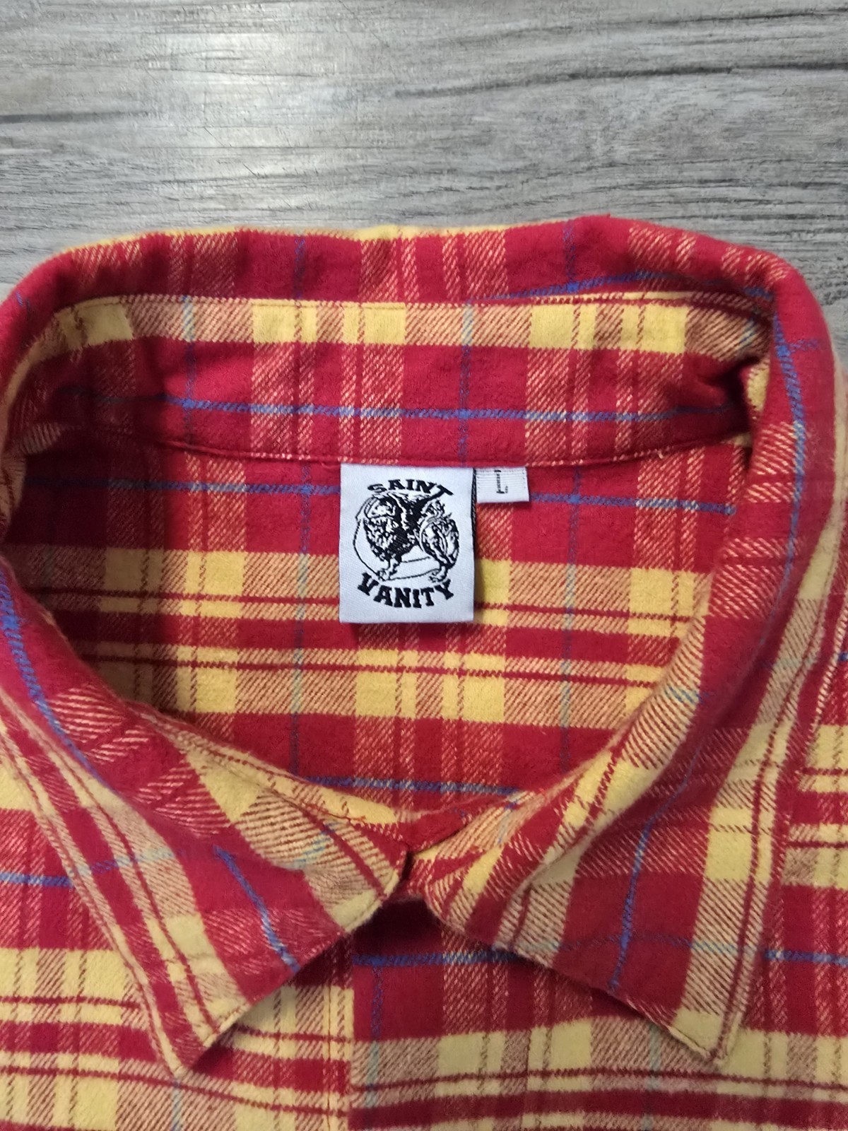 Saint Vanity Flannel Red/Yellow gallery
