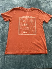 Coalatree Men’s Orange Weekend Plans Outdoor Adventure Cotton T-shirt Size L