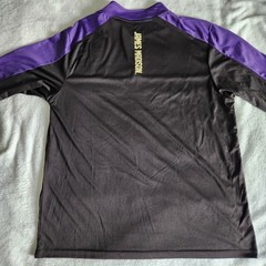 JMU Dukes 2XL Pullover Shirt Long Sleeve XXL Purple Black Colosseum Men’s