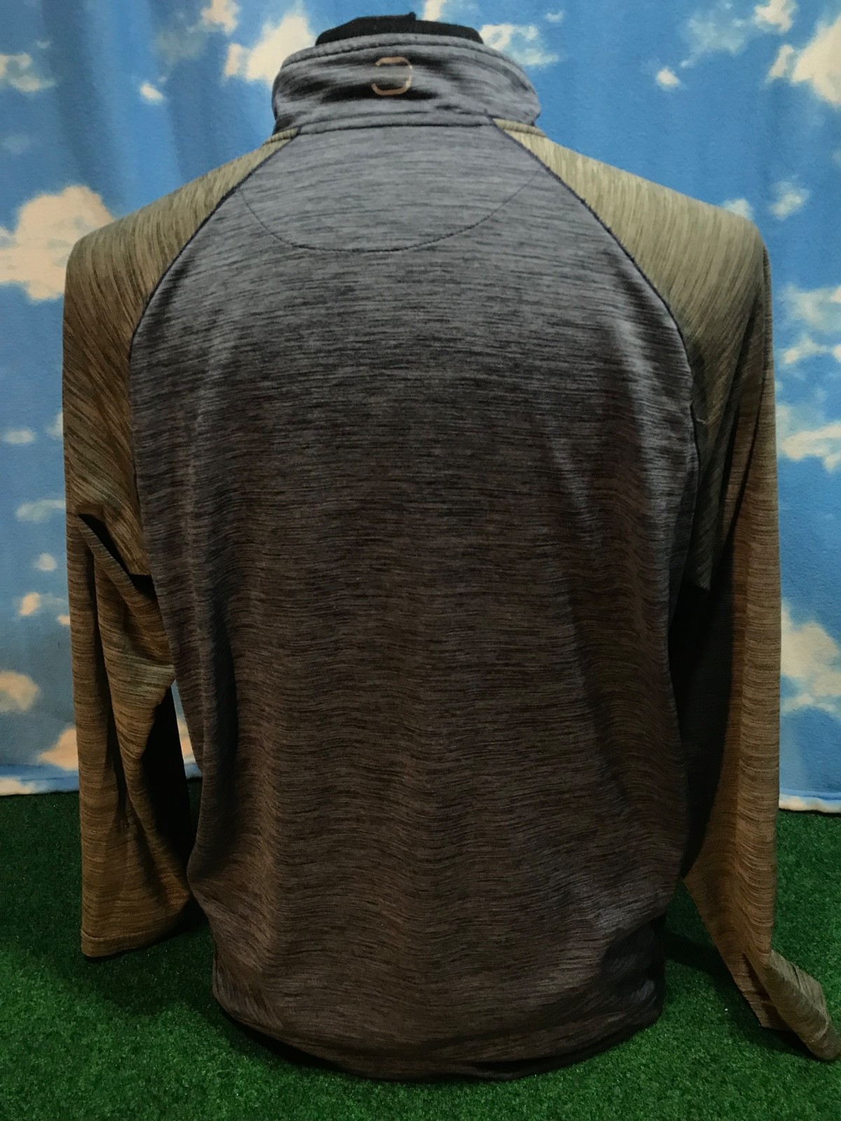 Free Country 1/4 Zip Pullover Jacket Large AE See Desc Gray Performance C35 gallery
