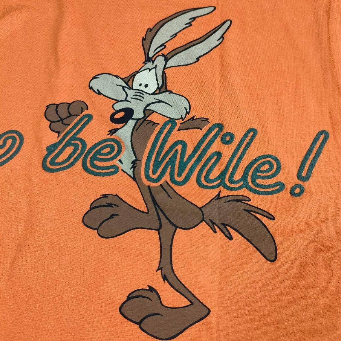 Vintage Iceberg Wile E. Coyote Orange Cotton T-Shirt Men's M Unused with Tag gallery