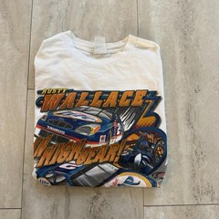 Chase Authentics Rusty Wallace VTG 90’s White Cotton Graphic Tee Men’s XL