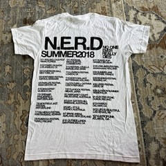 N.E.R.D. Summer 2018 Tour Studded T Shirt Medium M Parking Lot Rap Tee Pharrell