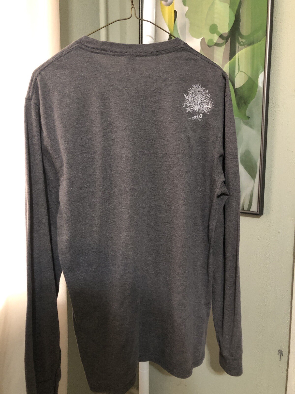 District Mens Long Sleeve GrayPerfect Tri Crew Neck Tee Therapy Brewing Medium gallery
