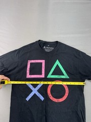 Playstation Controller Button Logo Men’s Unisex T-Shirt Size Medium M Black