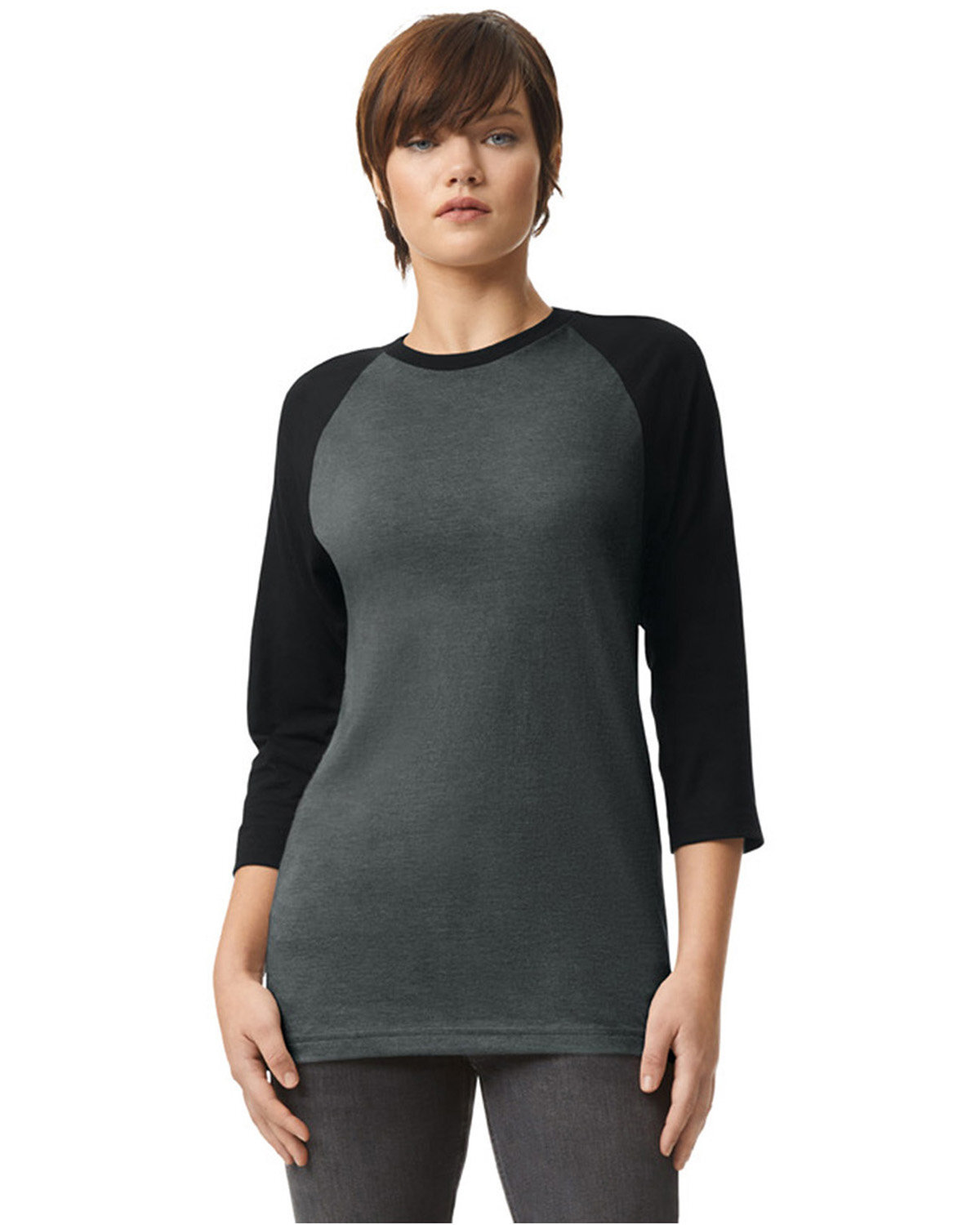 American Apparel Unisex CVC Raglan Stylish T Shirt Casual Plain T-Shirt 2003CVC gallery