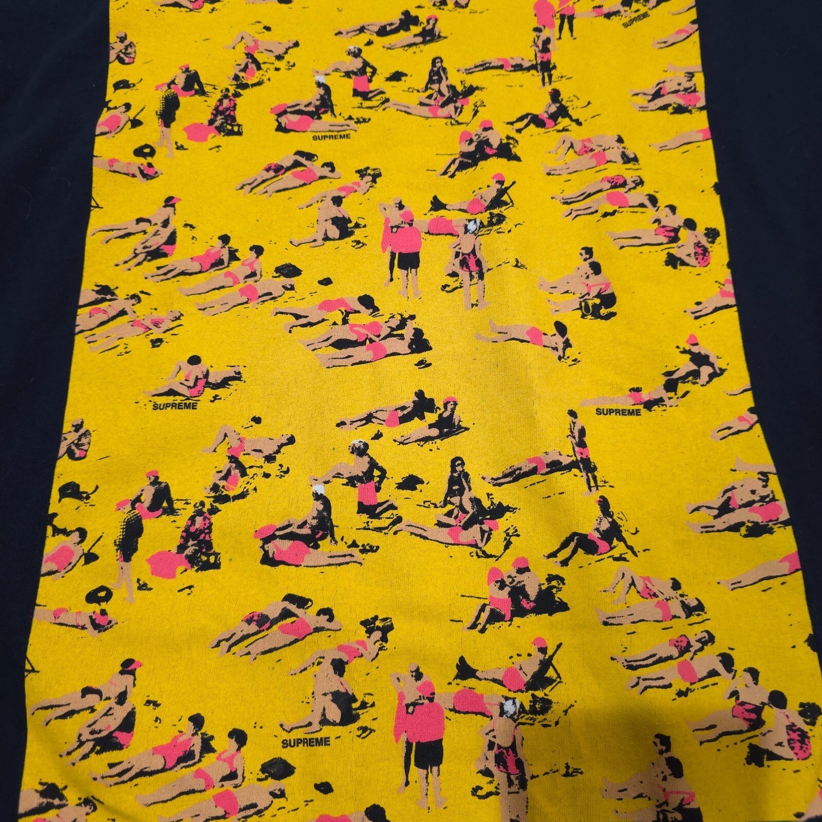 Supreme SS16 Beach Tee Black Size L Large Vintage Shirt T 2016 gallery