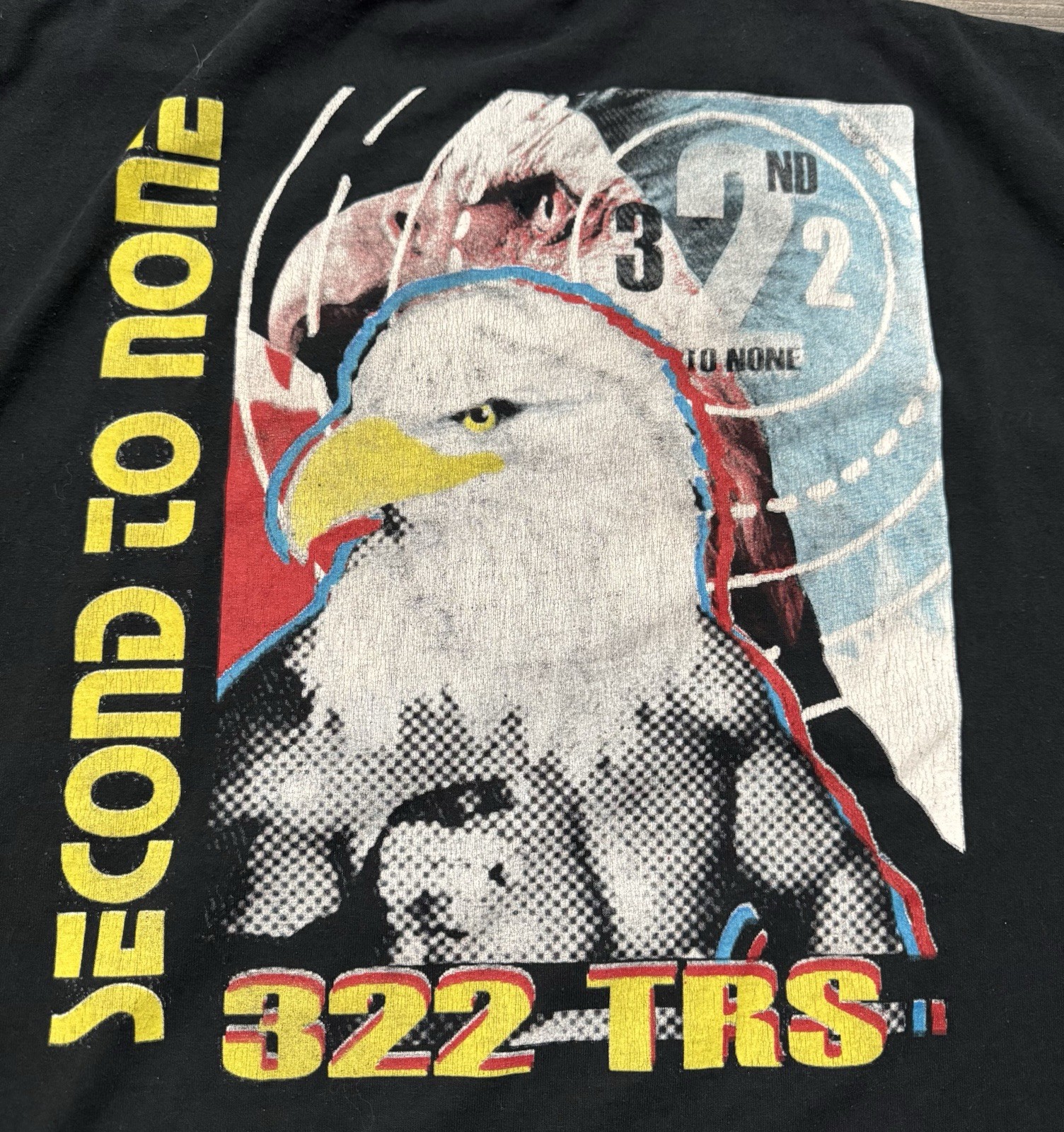322nd TRS Training Squadron Shirt Mens Size XL Second To None Eagle Black Tee gallery