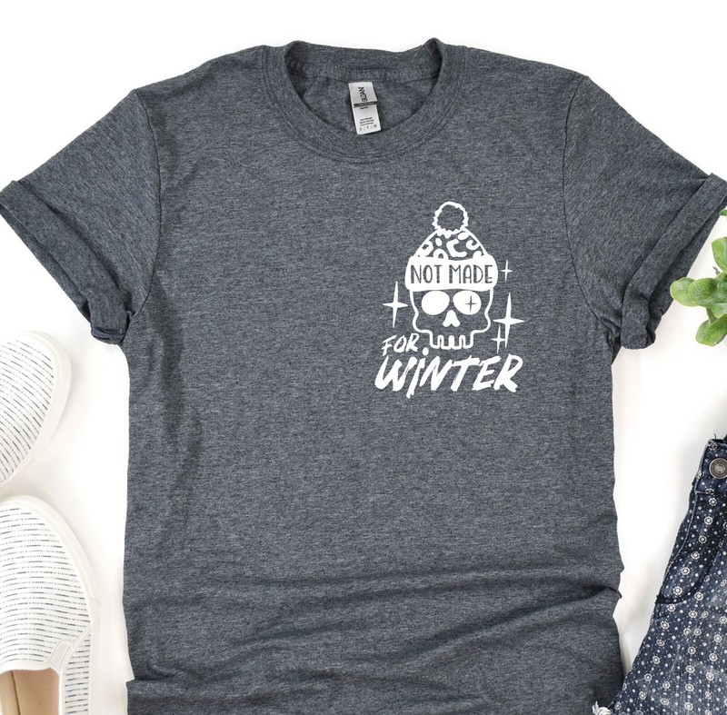 Not Made For Winter Shirt, Oversize Shirt, Christmas Gift Tee, Santa Claus Shirt gallery