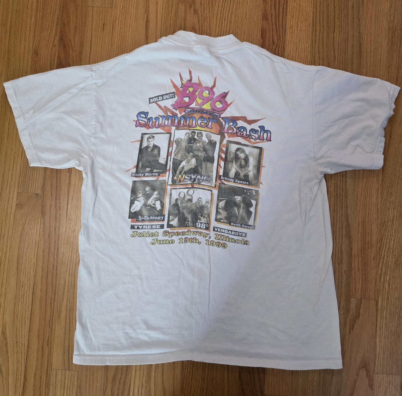 Vintage Ricky Martin B96 Summer Bash T Shirt Men XL 90s 1999 Music gallery
