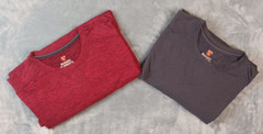 Rugged Elements Durable Utility Mens Size Large Long Sleeve Shirt Gray and Red