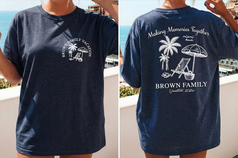 Custom Summer Family Vacation 2026 Shirt gallery