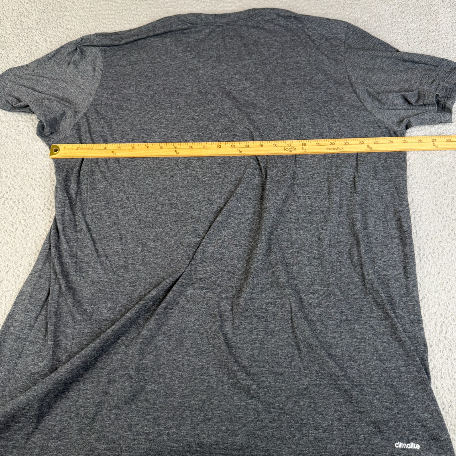 Adidas The Go-To Tee Mens 3XT TALL Gray Cllimalite Cotton Crew Neck Graphic gallery