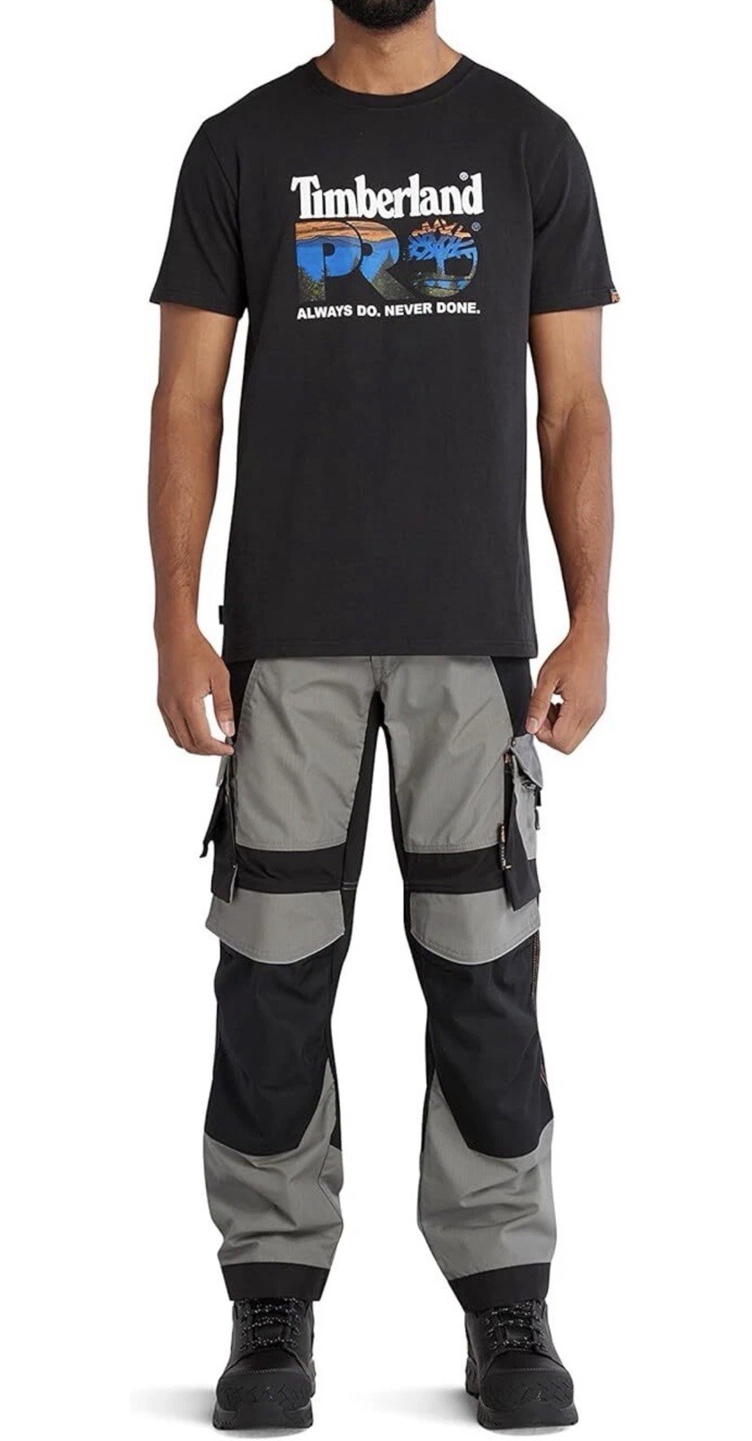 Timberland PRO Men's Core Chest Logo Short-Sleeve T-Shirt Small Black gallery