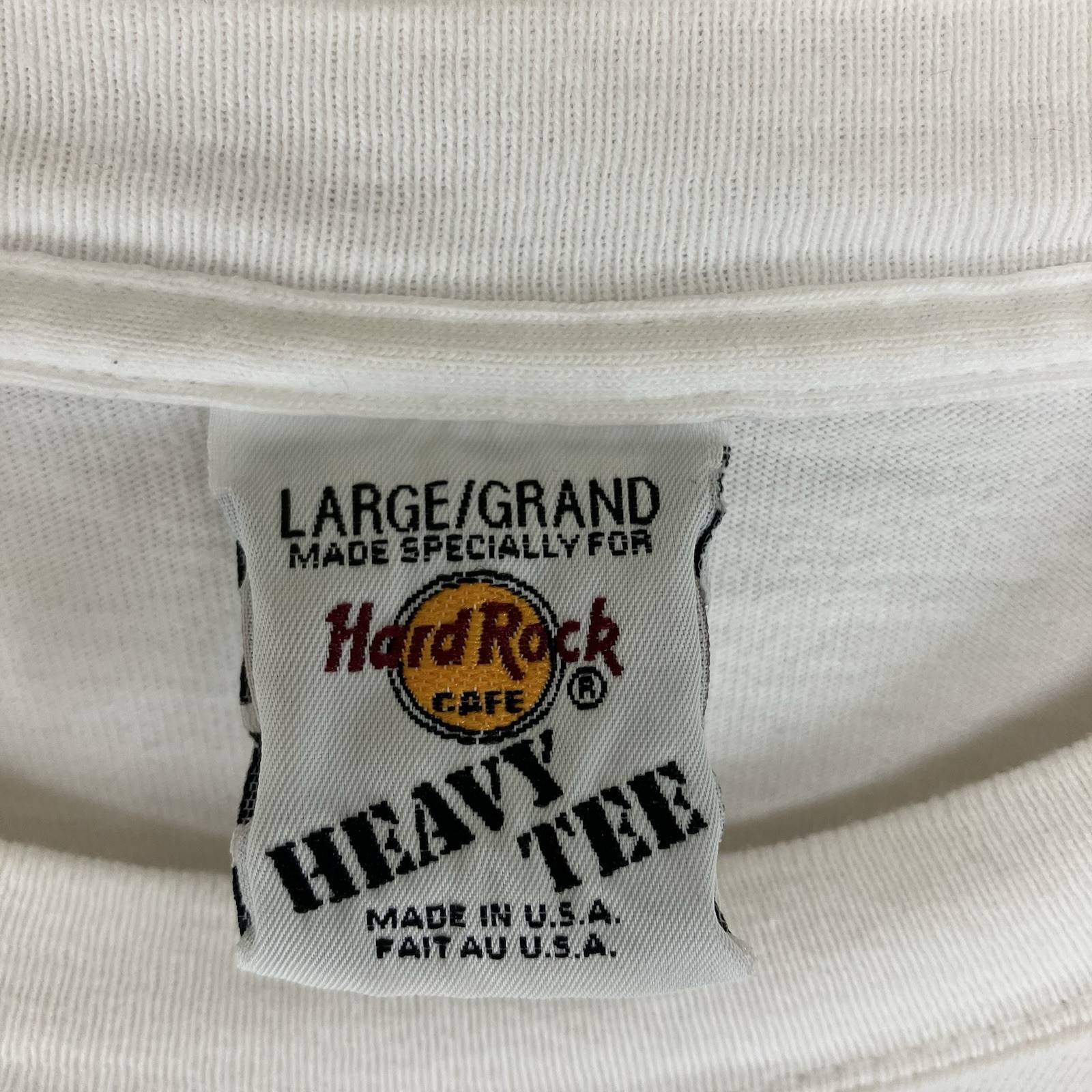 Vintage 90s Hard Rock Cafe San Juan Puerto Rico Souvenir USA Large HEAVY TEE gallery