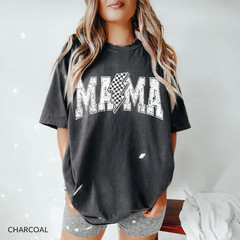 Mama Lightning Bolt Shirt Trendy Graphic T-Shirt Casual Tee