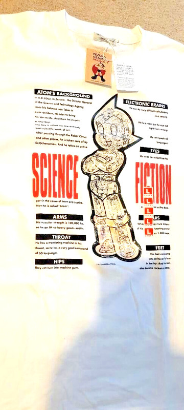 Astro Boy Tezuka Mighty Atom 3D Hologram Men’s White T Shirt Size L Japan gallery
