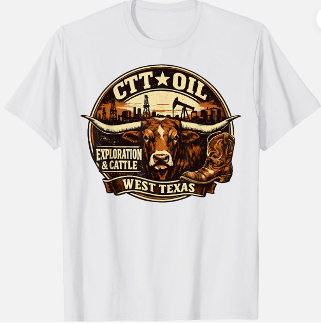 CTT Oil Exploration & Cattle Company Texas Design Unisex T-Shirt gallery