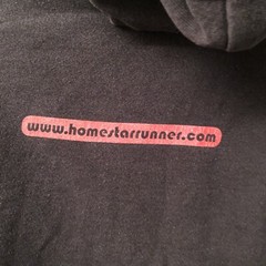 home star runner hoodie strong bad flash game matt chapman 2001 xl sweater +dvd